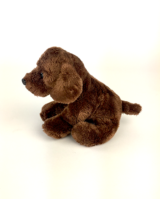 chocolate labrador cuddly toy