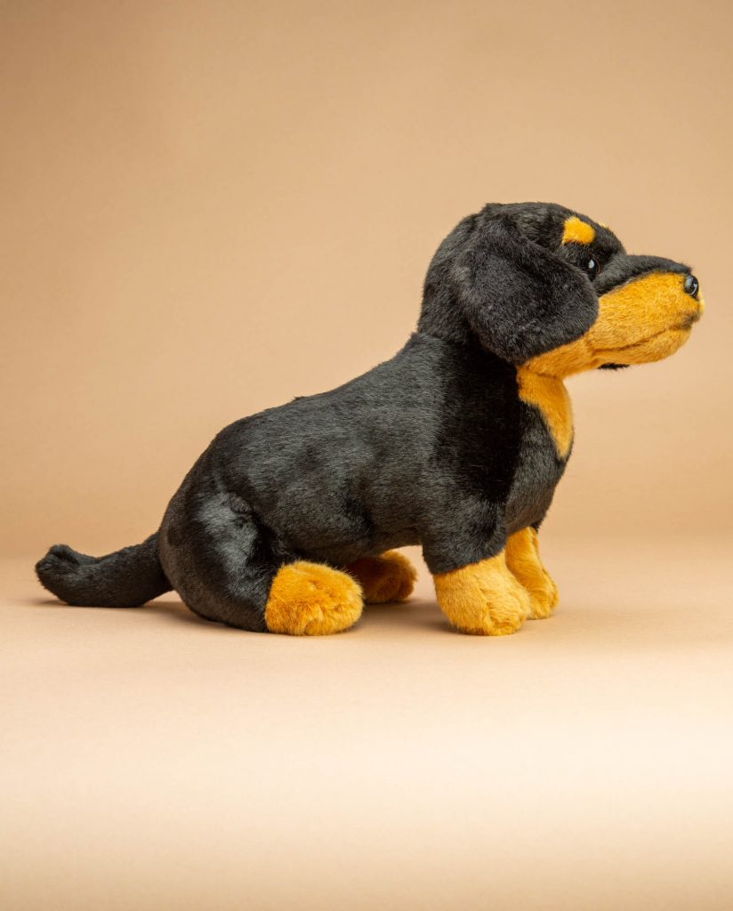 Dachshund Soft Toy Gift | Black & Tan Dachshund Present