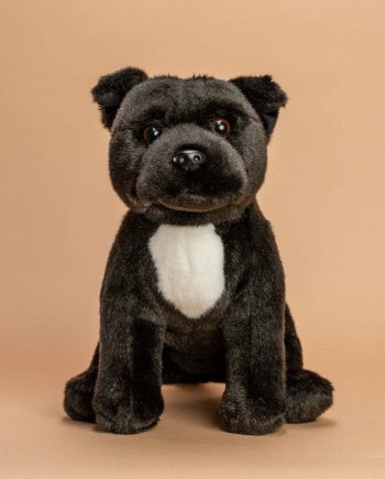 Black Staffordshire Bull Terrier Dog Soft Toy - Send a Cuddly