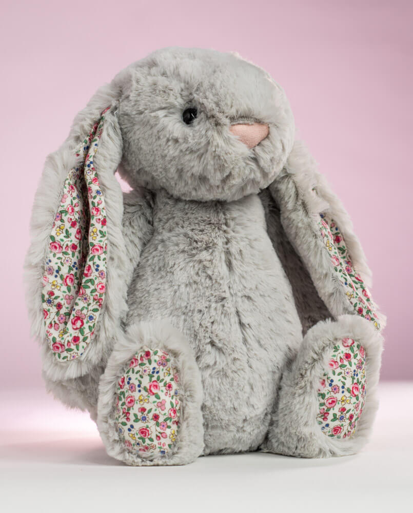 jellycat blossom bunny silver