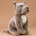 blue staffy cuddly toy