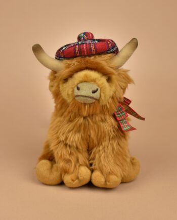 Highland Cow with Scots Bonnet soft toy - Send a Cuddly