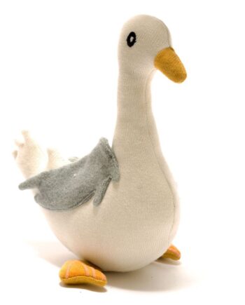 Knitted Seagull Soft Toy