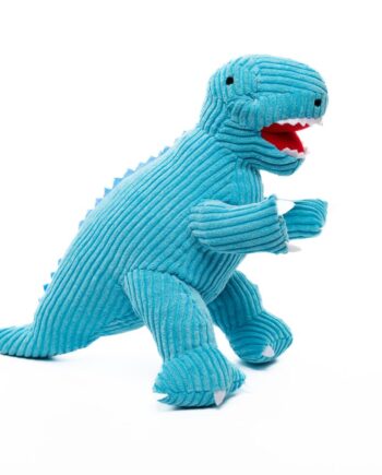 Blue Corduroy T. Rex soft toy