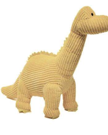 Yellow Corduroy Diplodocus Soft Toy